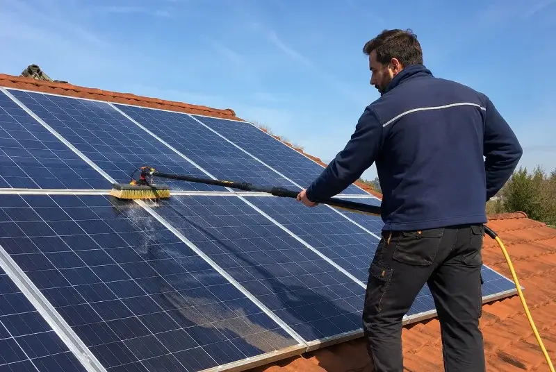 Nettoyage et entretien de panneaux solaires à Sainte-Lheurine