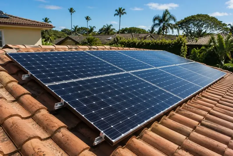 Installation de panneaux solaires à Sainte-Lheurine
